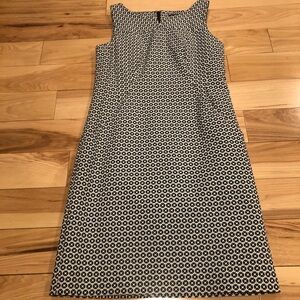 COPY - Brooks Brothers Dress Black/White Floral Sheath Dress Pockets Women's Si…